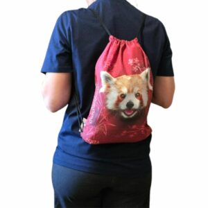 sac gym panda roux - sac de sport CERZA parc zoologique Normandie